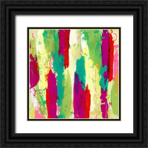 Garden Abstraction 8 Black Ornate Wood Framed Art Print with Double Matting by Buddenhaugen, Sophia