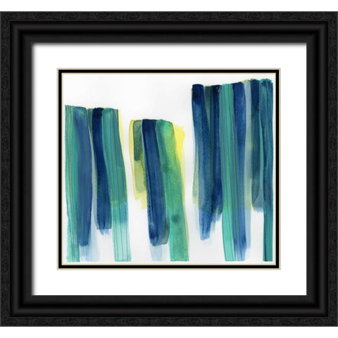 Garden Abstraction 21 Black Ornate Wood Framed Art Print with Double Matting by Buddenhaugen, Sophia