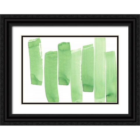 Garden Abstraction 26 Black Ornate Wood Framed Art Print with Double Matting by Buddenhaugen, Sophia