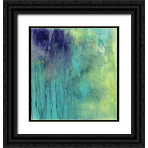 Garden Abstraction 29 Black Ornate Wood Framed Art Print with Double Matting by Buddenhaugen, Sophia