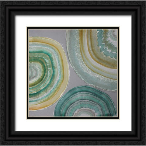 Modern Geode 1 Black Ornate Wood Framed Art Print with Double Matting by Swanson, CJ