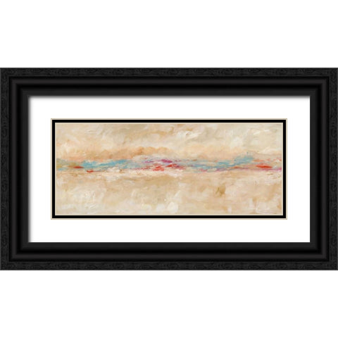 Linear Reflections Black Ornate Wood Framed Art Print with Double Matting by Hutton