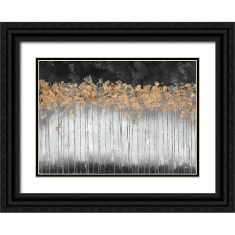 Midnight Forest Black Ornate Wood Framed Art Print with Double Matting by Walters, Delsy