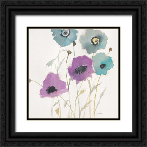 Pastel Garden II Black Ornate Wood Framed Art Print with Double Matting by Swartz, Megan