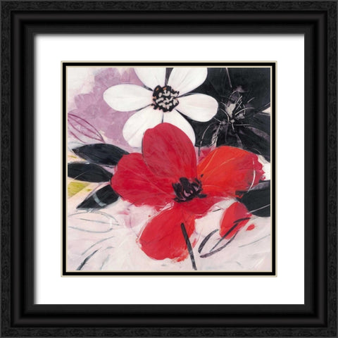 Elan 1 Black Ornate Wood Framed Art Print with Double Matting by Ivo