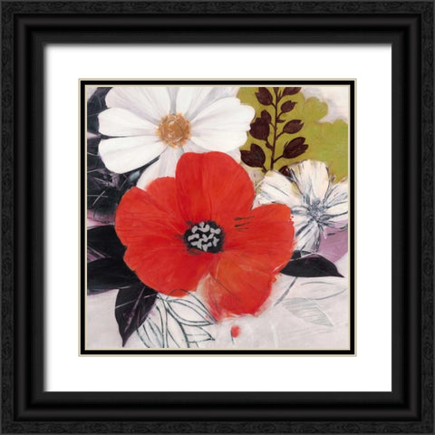 Elan 2 Black Ornate Wood Framed Art Print with Double Matting by Ivo