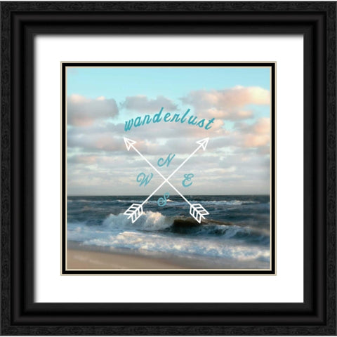 Wanderlust Beach Black Ornate Wood Framed Art Print with Double Matting by Sememza, Marlana