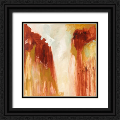 Red Rocks Black Ornate Wood Framed Art Print with Double Matting by Phelps, Edith