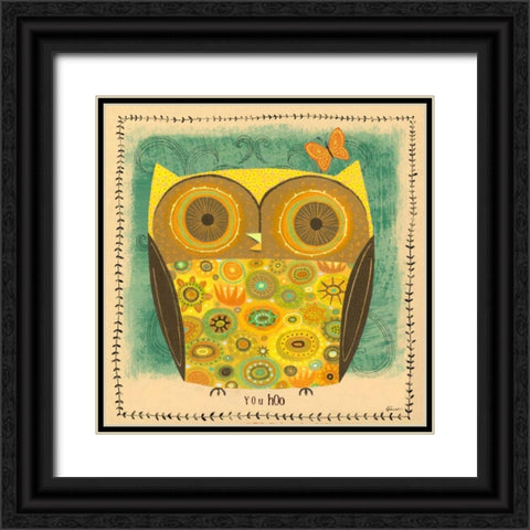 You Hoo Black Ornate Wood Framed Art Print with Double Matting by Faust, Richard