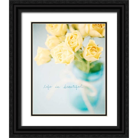 Vibrant Floral Setting 2 Black Ornate Wood Framed Art Print with Double Matting by Susannah Tucker Photography