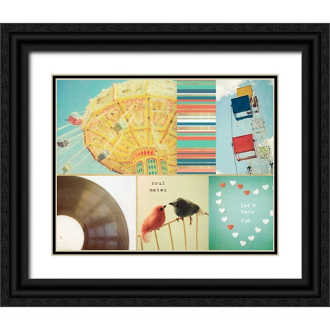 Lets Have Fun Together Black Ornate Wood Framed Art Print with Double Matting by Susannah Tucker Photography