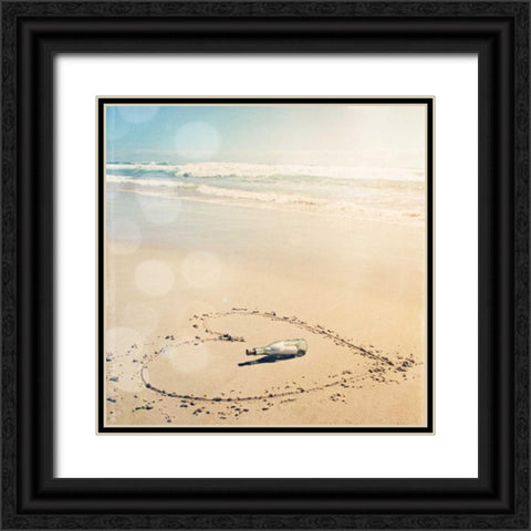 Message of Love Black Ornate Wood Framed Art Print with Double Matting by Susannah Tucker Photography