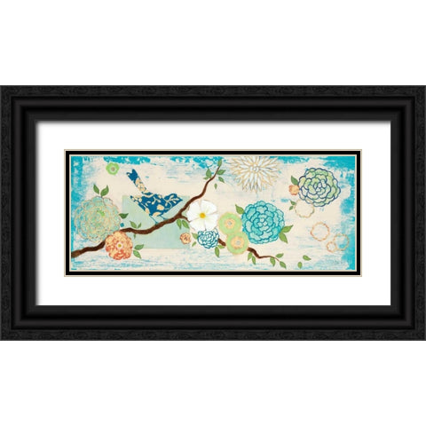 Heavenly Birds  Black Ornate Wood Framed Art Print with Double Matting by Studio M