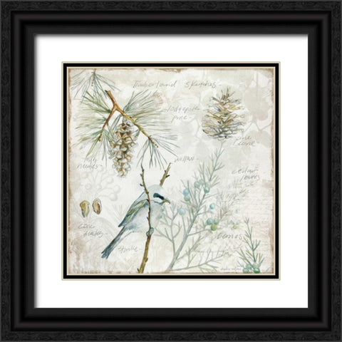 Outdoor Diary 1 Black Ornate Wood Framed Art Print with Double Matting by Studio Rofino