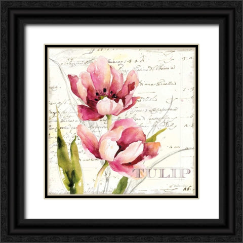 Memory Sketch 1 Black Ornate Wood Framed Art Print with Double Matting by Studio Rofino