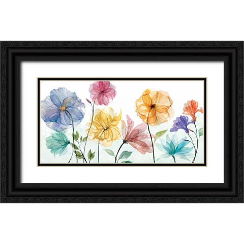 Jardin Transparente  Black Ornate Wood Framed Art Print with Double Matting by Studio Rofino