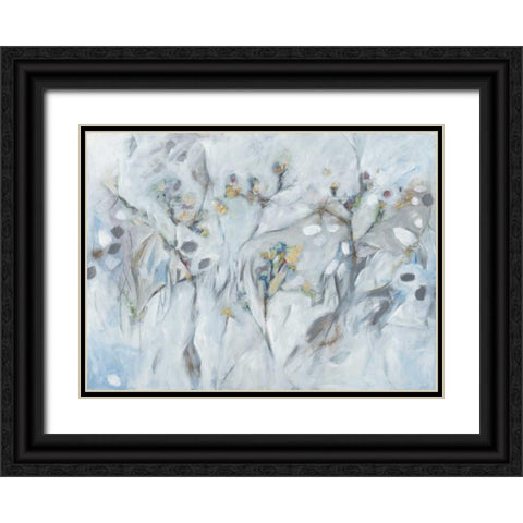 Botanical Invisioned Black Ornate Wood Framed Art Print with Double Matting by Green, Elise
