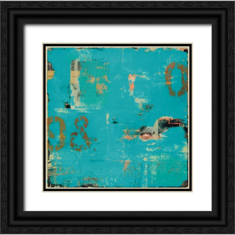 Urban Collage 90 Black Ornate Wood Framed Art Print with Double Matting by Fainelli, Deanna