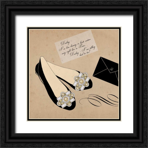 Hello Darling 2 Black Ornate Wood Framed Art Print with Double Matting by Allen, Elizabeth