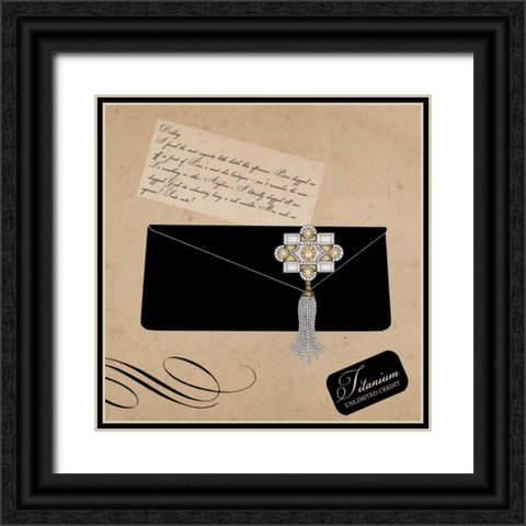 Hello Darling 3 Black Ornate Wood Framed Art Print with Double Matting by Allen, Elizabeth
