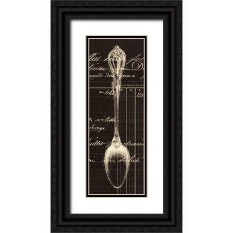 Spoon Document Black Ornate Wood Framed Art Print with Double Matting by Z Studio