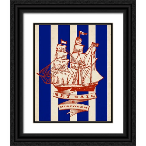 Nautical Advice 2 Black Ornate Wood Framed Art Print with Double Matting by Z Studio