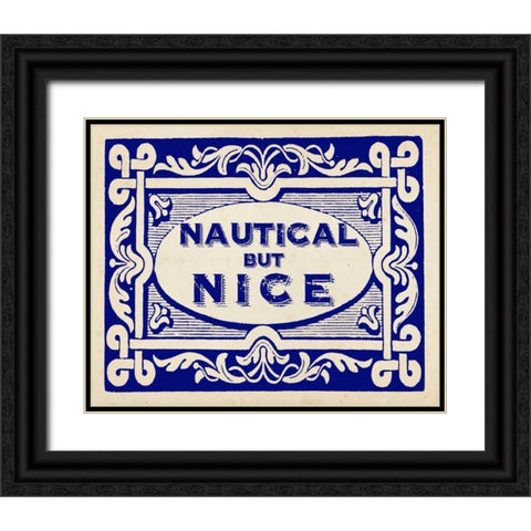 Nautical Advice 6 Black Ornate Wood Framed Art Print with Double Matting by Z Studio