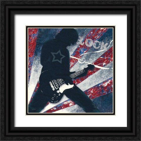 Rock Star Black Ornate Wood Framed Art Print with Double Matting by Appleman, Sam