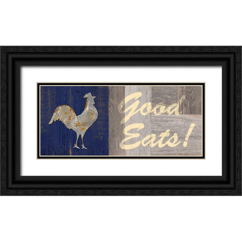 Good Eats Black Ornate Wood Framed Art Print with Double Matting by Appleman, Sam