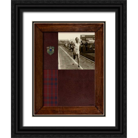 Vintage Sprinter Black Ornate Wood Framed Art Print with Double Matting by Appleman, Sam