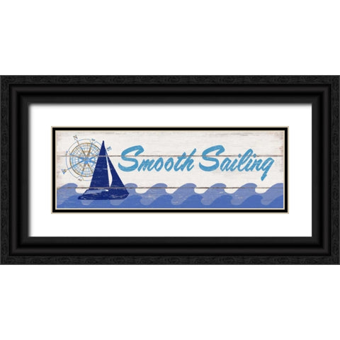 Smooth Sailing Black Ornate Wood Framed Art Print with Double Matting by Appleman, Sam