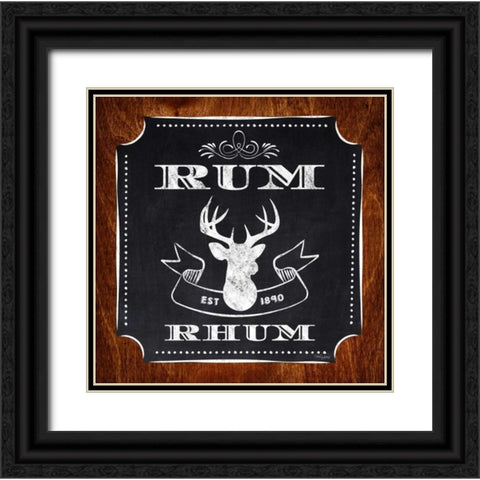 Rum Drinker Black Ornate Wood Framed Art Print with Double Matting by Appleman, Sam