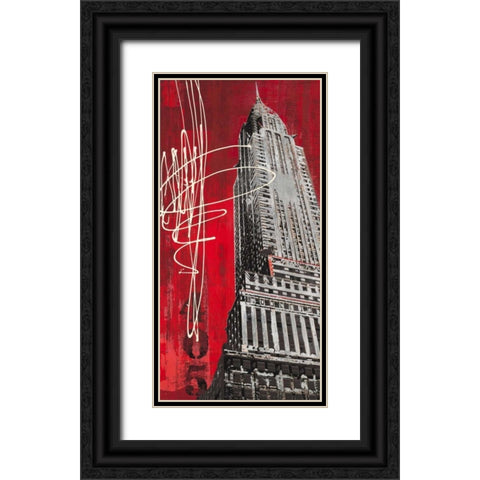Lexington Avenue Icon Black Ornate Wood Framed Art Print with Double Matting by Taylor, Evangeline