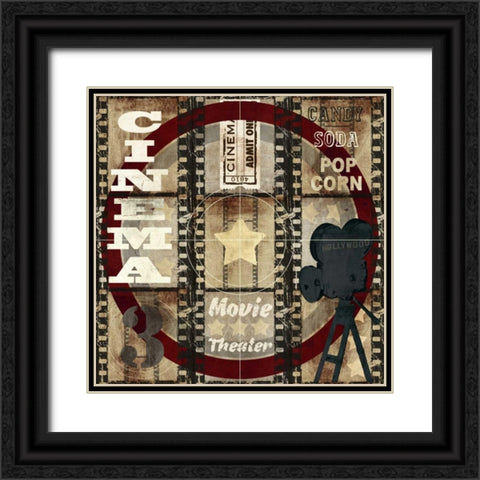 Cimemtatic Theme Black Ornate Wood Framed Art Print with Double Matting by Taylor, Evangeline