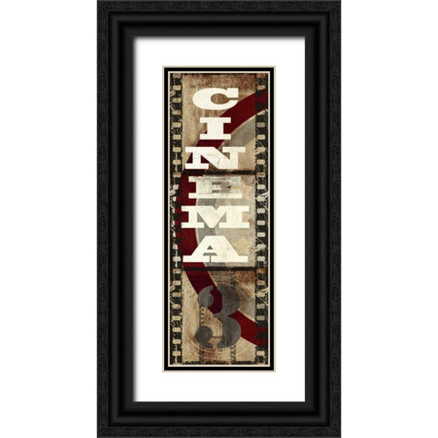 Cinema 3 Black Ornate Wood Framed Art Print with Double Matting by Taylor, Evangeline