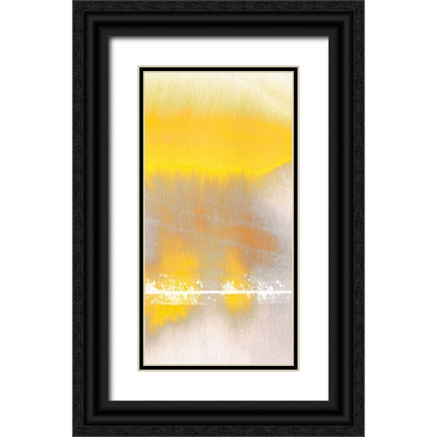 Tranquil Yellow 2 Black Ornate Wood Framed Art Print with Double Matting by Taylor, Evangeline