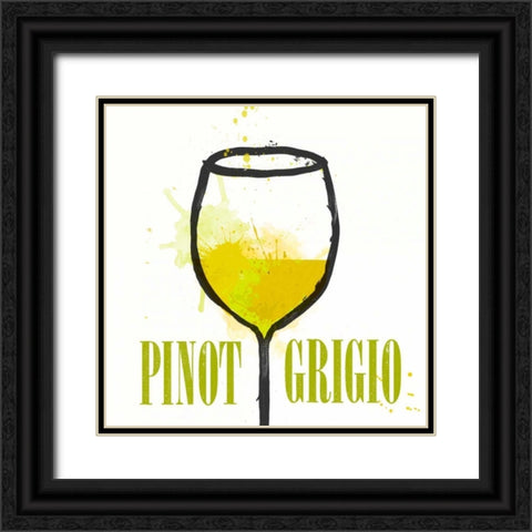 Artist Series Wine 2 Black Ornate Wood Framed Art Print with Double Matting by Taylor, Evangeline