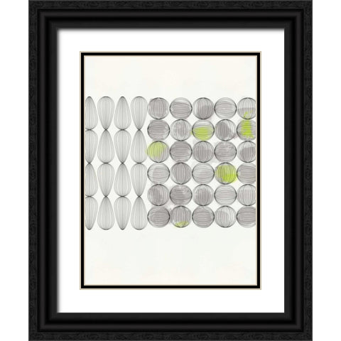 Line and Paint Black Ornate Wood Framed Art Print with Double Matting by Taylor, Evangeline