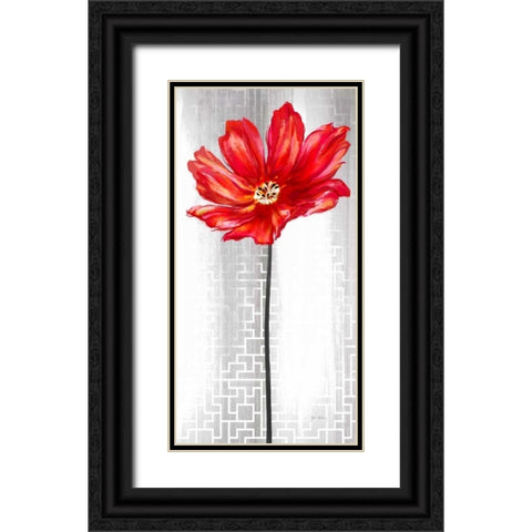 Metropolitan Bloom Black Ornate Wood Framed Art Print with Double Matting by Art Atelier Alliance