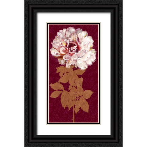 Blushing Peony Spice 2 Black Ornate Wood Framed Art Print with Double Matting by Art Atelier Alliance