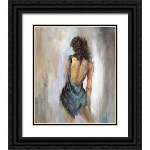 Blue Backless 1 Black Ornate Wood Framed Art Print with Double Matting by Art Atelier Alliance
