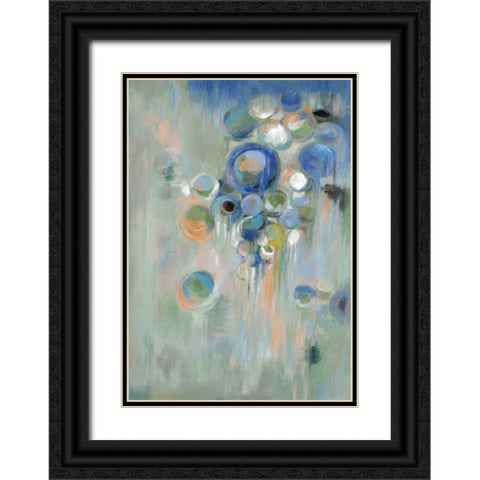 Circles Black Ornate Wood Framed Art Print with Double Matting by Art Atelier Alliance