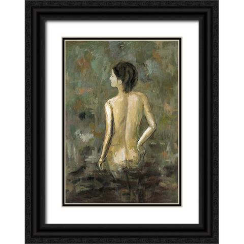 Nude 1 Black Ornate Wood Framed Art Print with Double Matting by Art Atelier Alliance