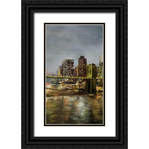 Metropolis 2 Black Ornate Wood Framed Art Print with Double Matting by Art Atelier Alliance