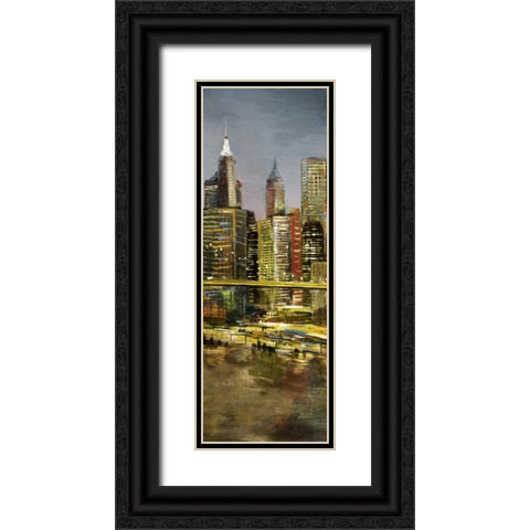 Metropolis 3 Black Ornate Wood Framed Art Print with Double Matting by Art Atelier Alliance