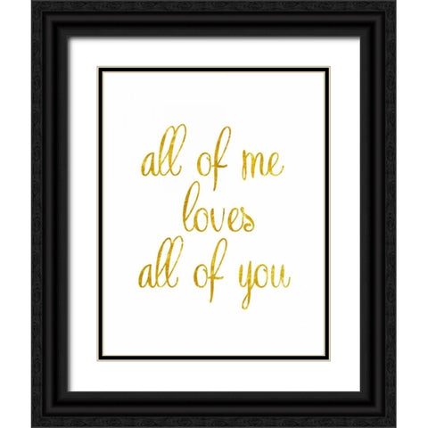 All of Me Black Ornate Wood Framed Art Print with Double Matting by Amori, Miyo