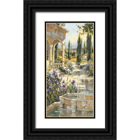 Echoes of Tuscany 1 Black Ornate Wood Framed Art Print with Double Matting by Simandle, Marilyn