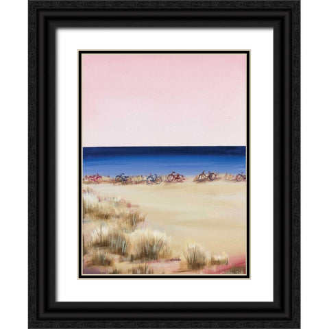 Blue Water Black Ornate Wood Framed Art Print with Double Matting by Cook, Andrea