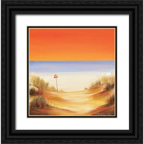 Sunset soon Black Ornate Wood Framed Art Print with Double Matting by Cook, Andrea