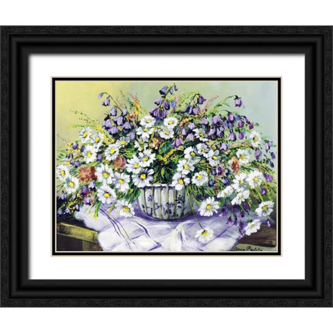 Colourful table II Black Ornate Wood Framed Art Print with Double Matting by Paleta, Anna